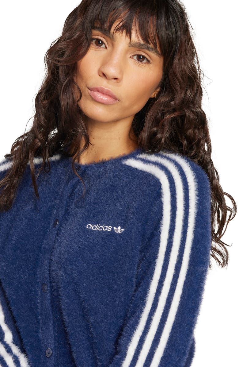 adidas Fluffy Cardigan, Alternate, color, 