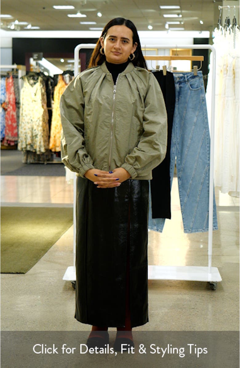 Pleated Balloon Bomber Jacket, sales video thumbnail