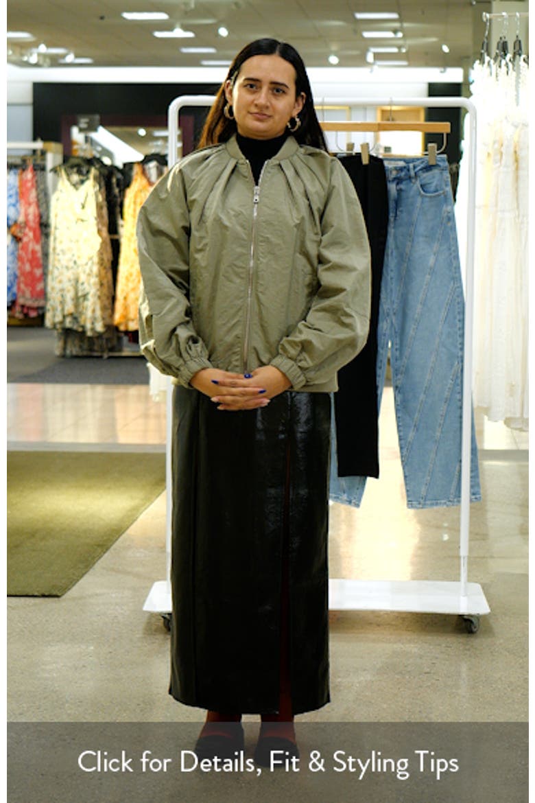 Pleated Balloon Bomber Jacket video
