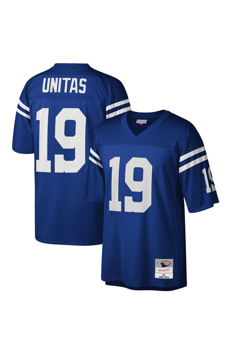 Mitchell & Ness Men's Mitchell & Ness Johnny Unitas Royal Baltimore Colts Legacy Replica Jersey, Alternate, color, Royal