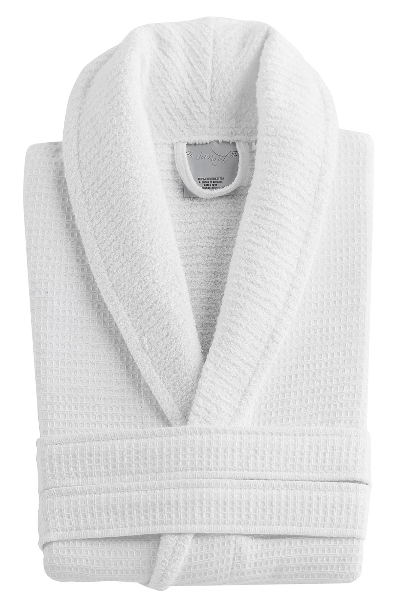 Shawl Waffle Turkish Cotton Bathrobe