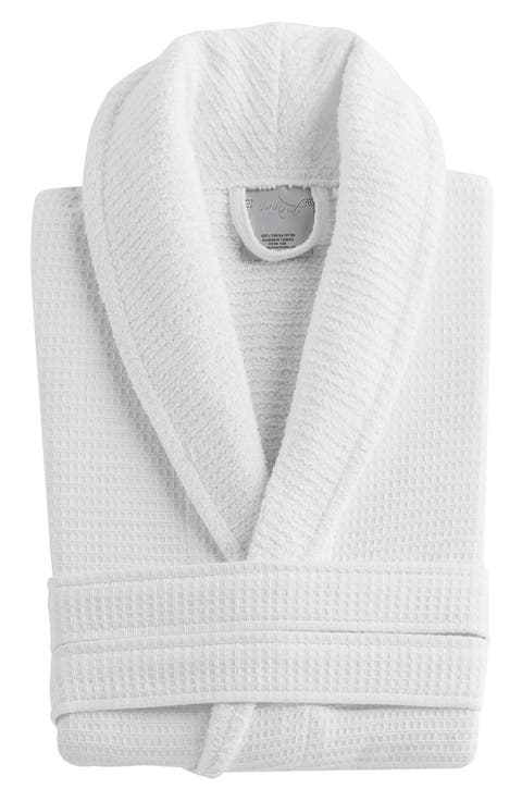 Shawl Waffle Turkish Cotton Bathrobe