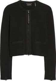 St. John Collection Zip Front Knit Jacket