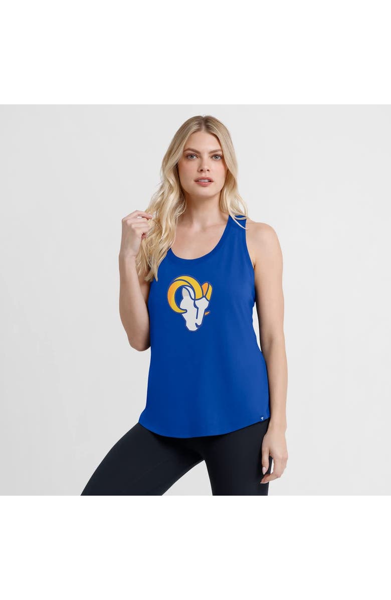 FANATICS Women's Fanatics Royal Los Angeles Rams Iron Fan Tank Top, Alternate, color, Royal