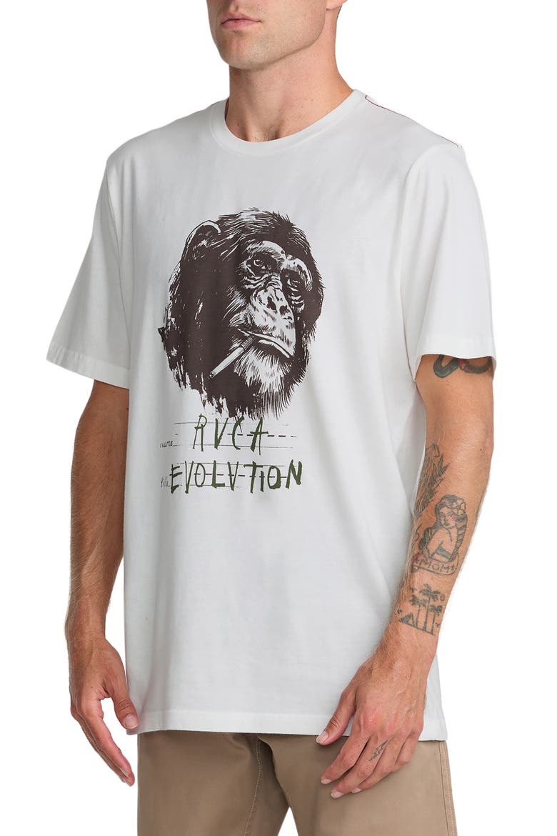 Evolution Graphic T-Shirt, Alternate, color, ANTIQUE WHITE
