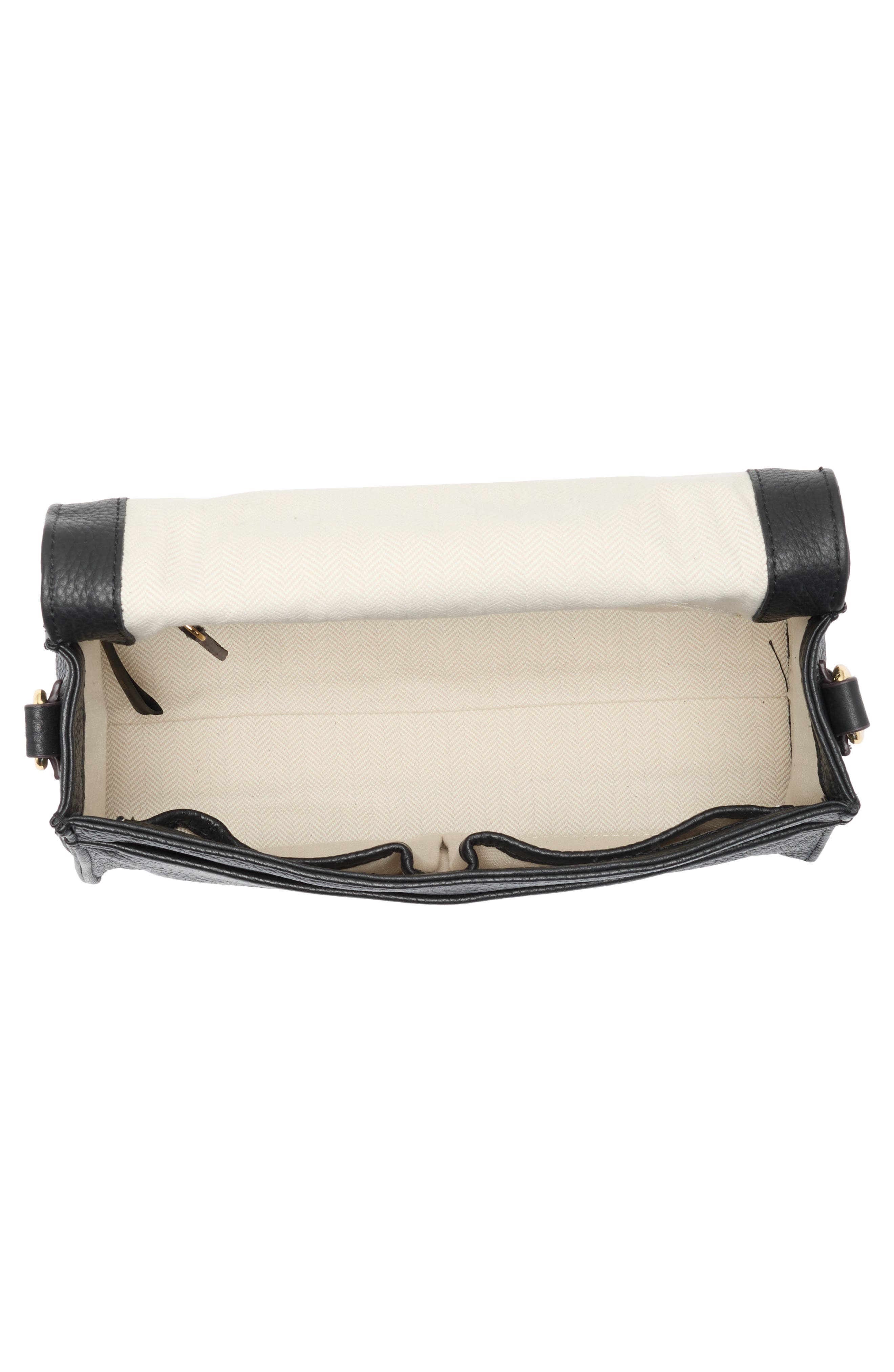 AIMEE Aurora Leather Crossbody Bag, Alternate, color, Black/ Black