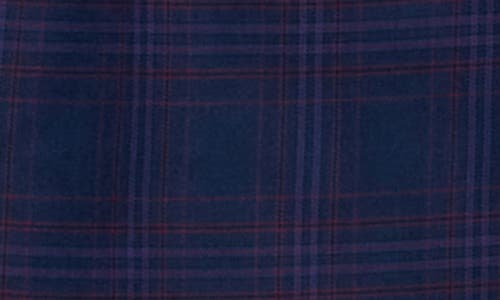 Soul Of London Fancy Plaid Two Button Slim Fit Suit In Blue