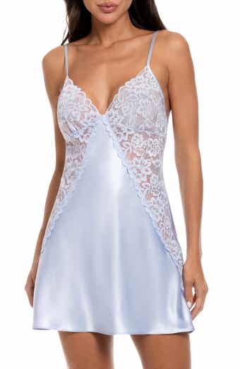 Mina Lace Trim Satin Chemise