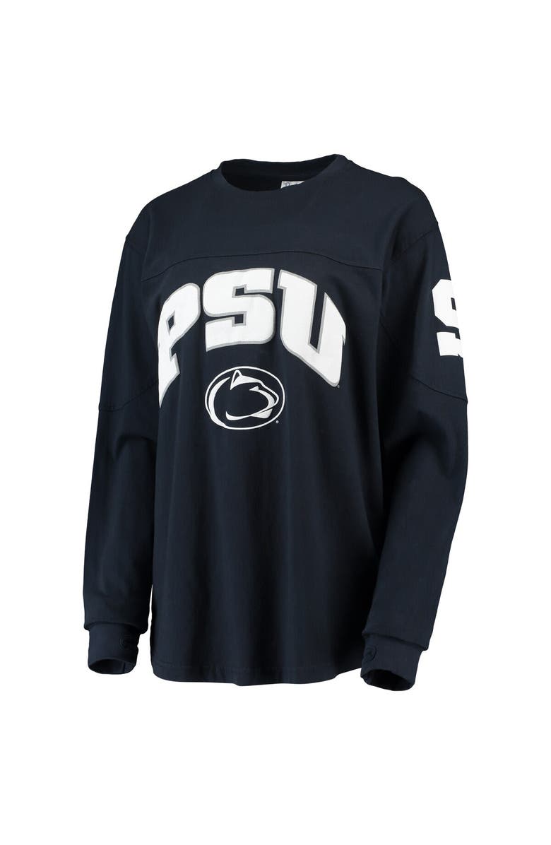 PRESSBOX Women's Pressbox Navy Penn State Nittany Lions Edith Long Sleeve T-Shirt, Alternate, color, 