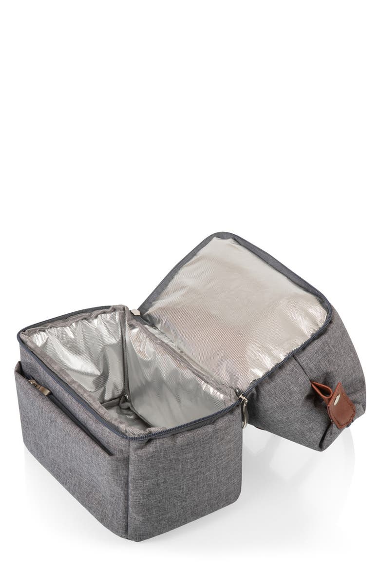 Urban Lunch Bag, Alternate, color, GRAY WITH BROWN ACCENTS