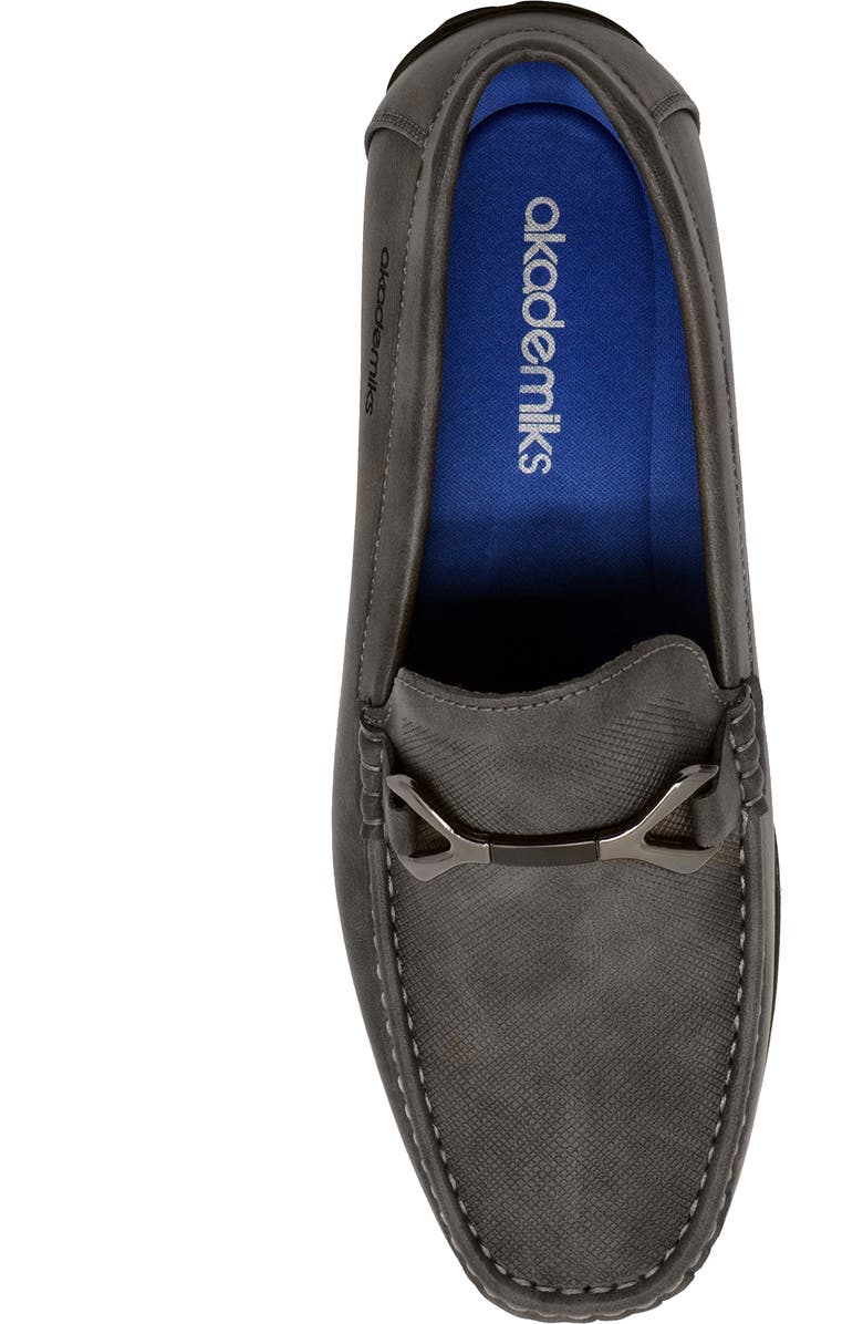 AKADEMIKS Ogden Bit Driving Loafer, Alternate, color, Grey
