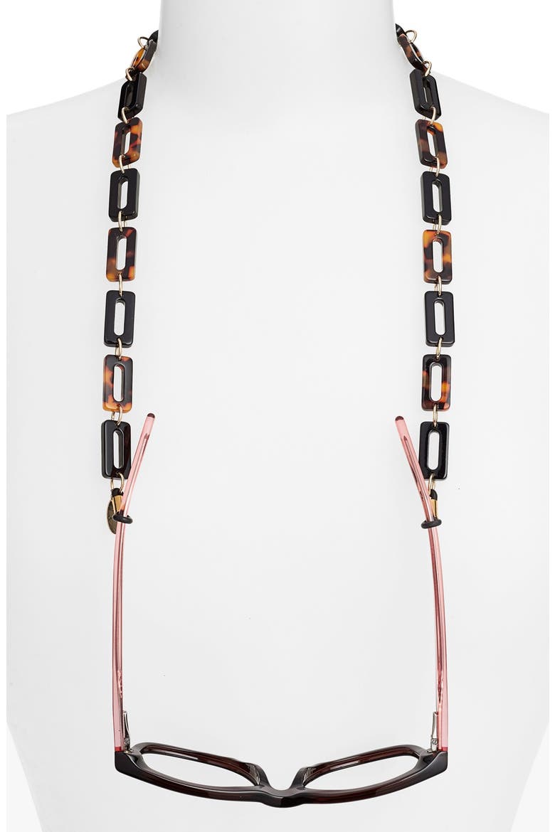 'Mim Mod' Eyewear Chain, Main, color, BLACK/ TOKYO/ GOLD