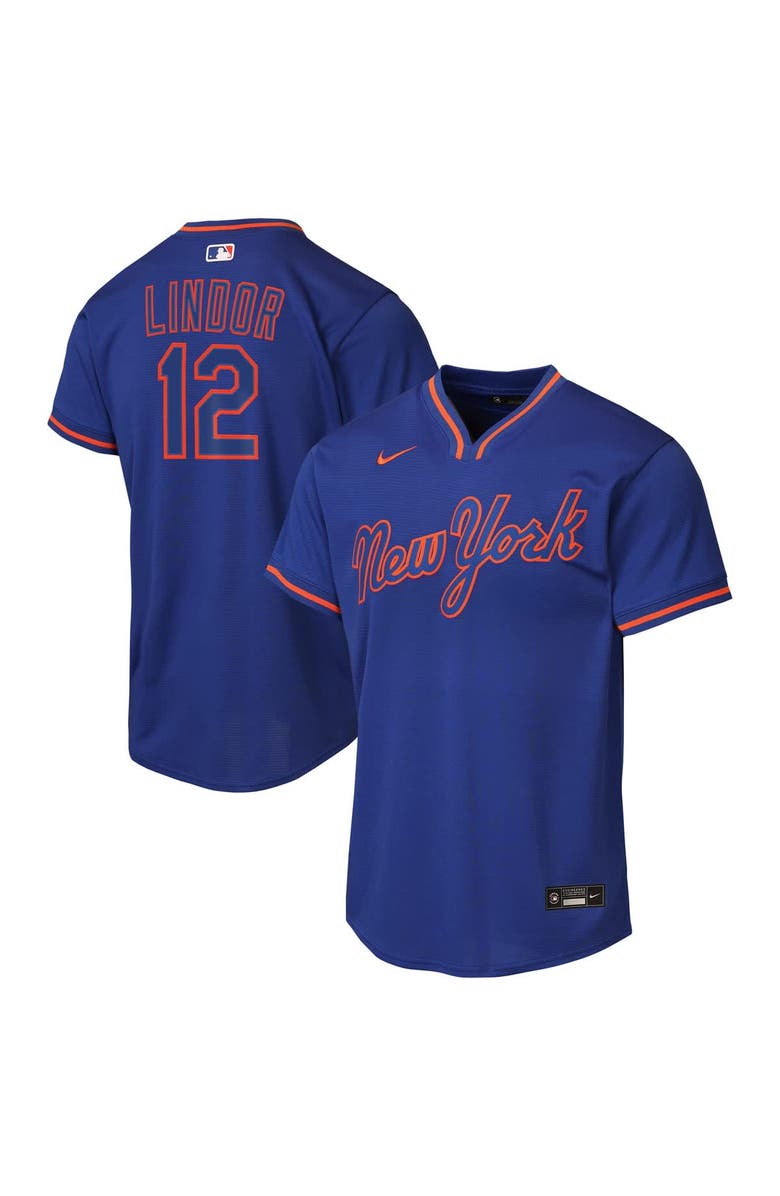 Nike Youth Nike Francisco Lindor Royal New York Mets Alternate Replica Jersey, Main, color, Royal