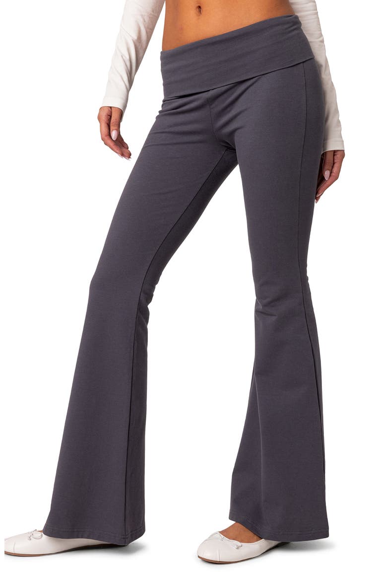 Naomi Flare Leggings, Alternate, color, DARK-GRAY