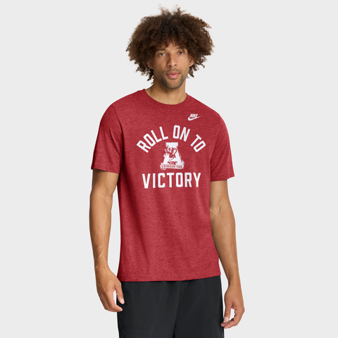Men's Nike Heather Crimson Alabama Crimson Tide Legacy Mantra Tri-Blend T-Shirt