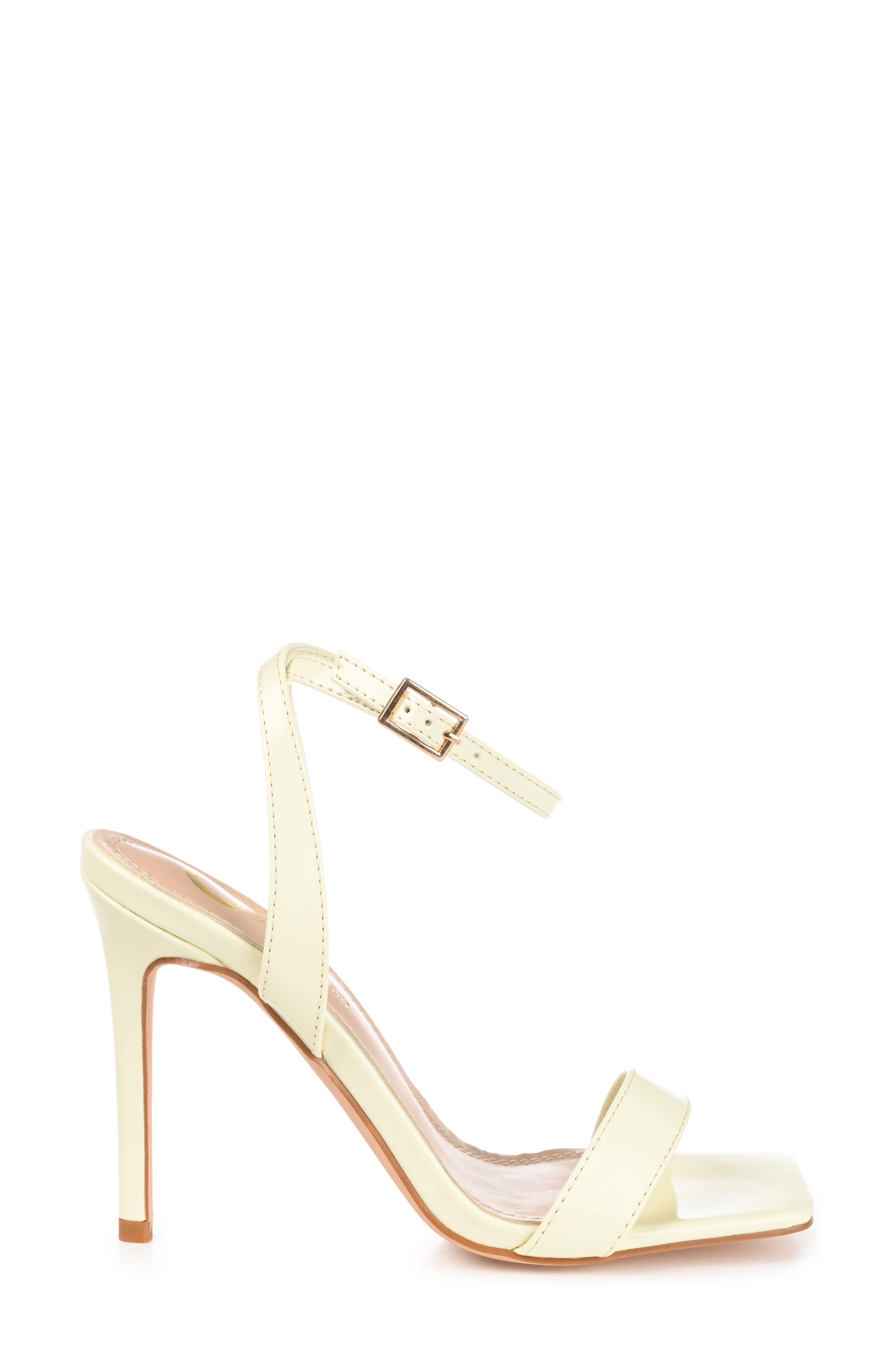 Journee Collection Dorian Ankle Strap Stiletto Sandal, Alternate, color, Off White