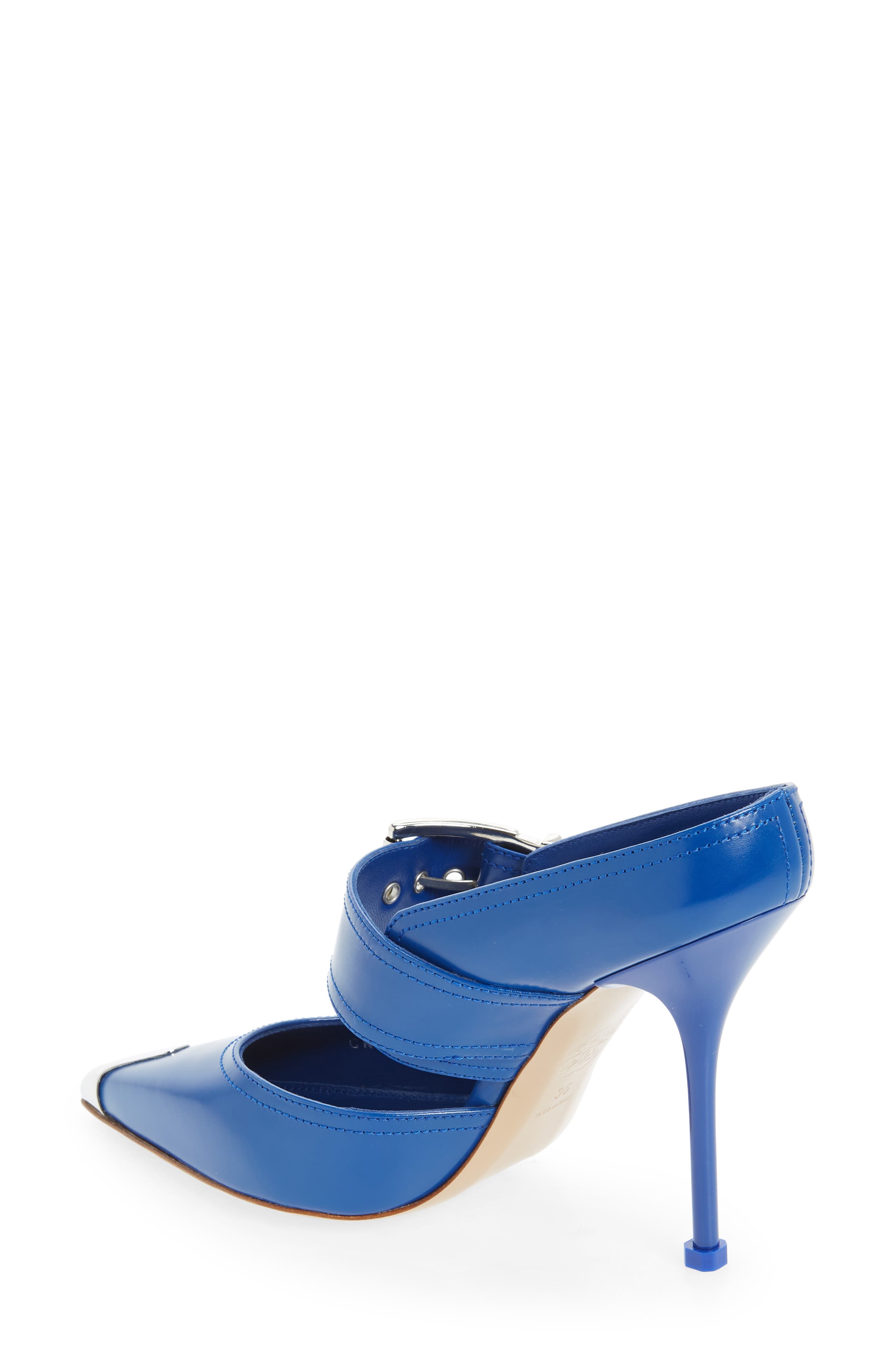 McQueen Punk Pointed Toe Mule, Alternate, color, 