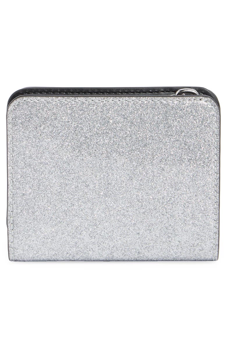 Marc Jacobs Mini Glitter Compact Wallet, Alternate, color, 