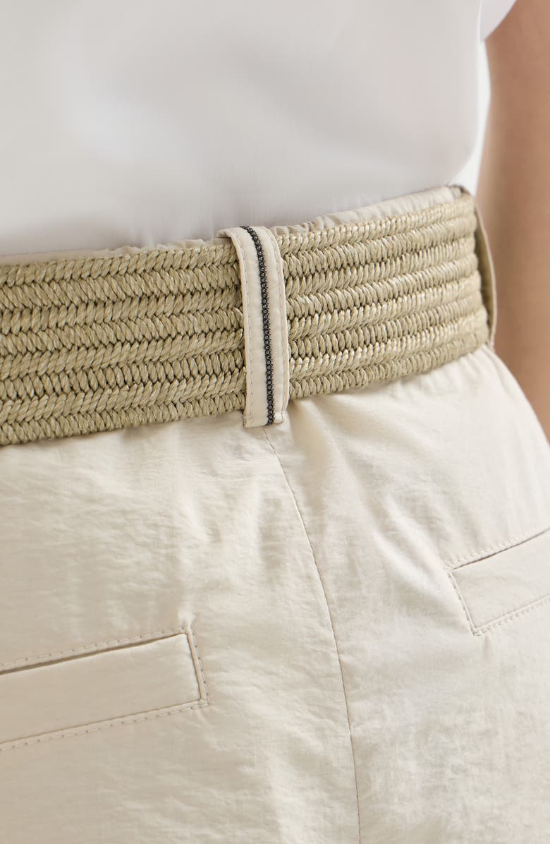 Brunello Cucinelli A-line trousers, Alternate, color, Beige