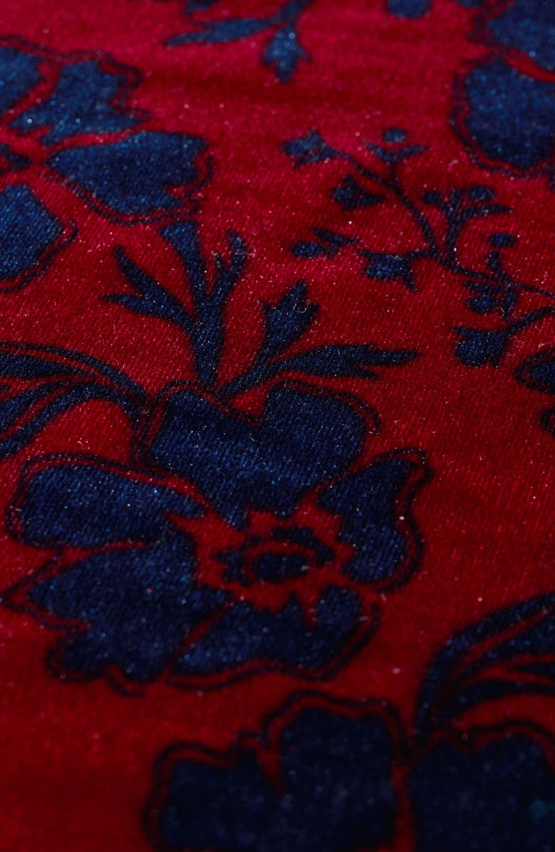 Seasalt Cornwall Mahona Floral Print Velvet Shift Dress, Alternate, color, 