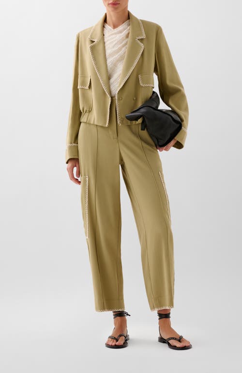 Scalpers Safari Stitching Pant In Brown