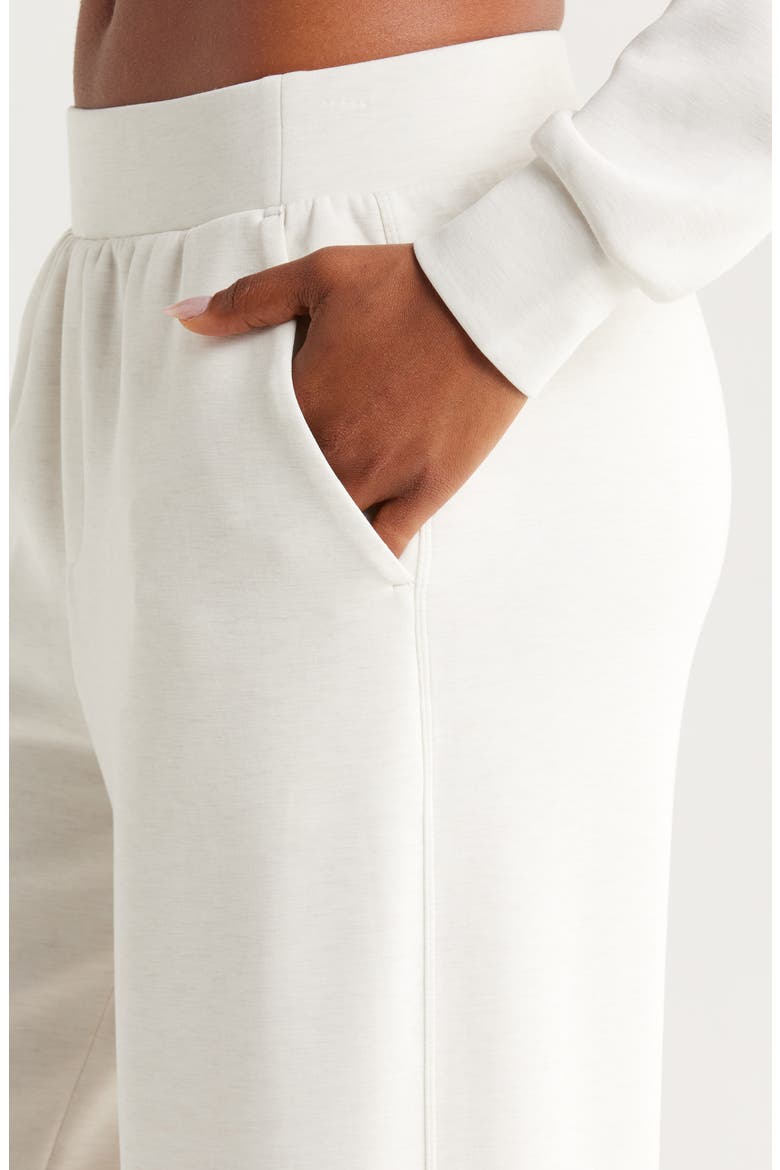 Ultra Soft High Waist Straight Leg Pants, Alternate, color, BEIGE IVORY HEATHER