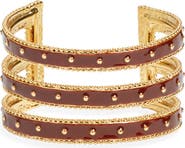 Karine Sultan Espresso Split Cuff Bracelet