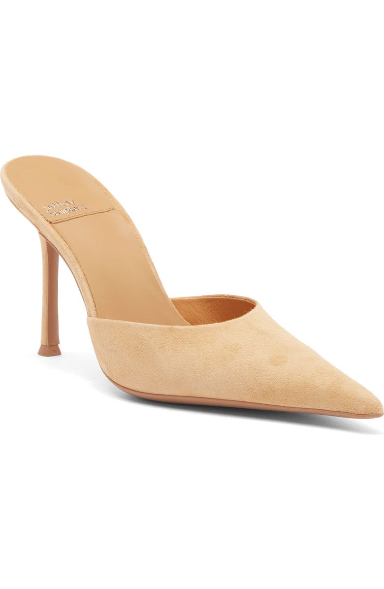 Jeffrey Campbell Robyn Pointed Toe Mule, Main, color, Camel Suede