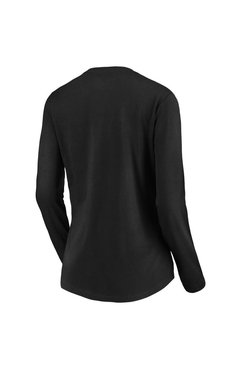 FANATICS Women's Fanatics Branded Black Colorado Rockies Victory Script V-Neck Long Sleeve T-Shirt, Alternate, color,