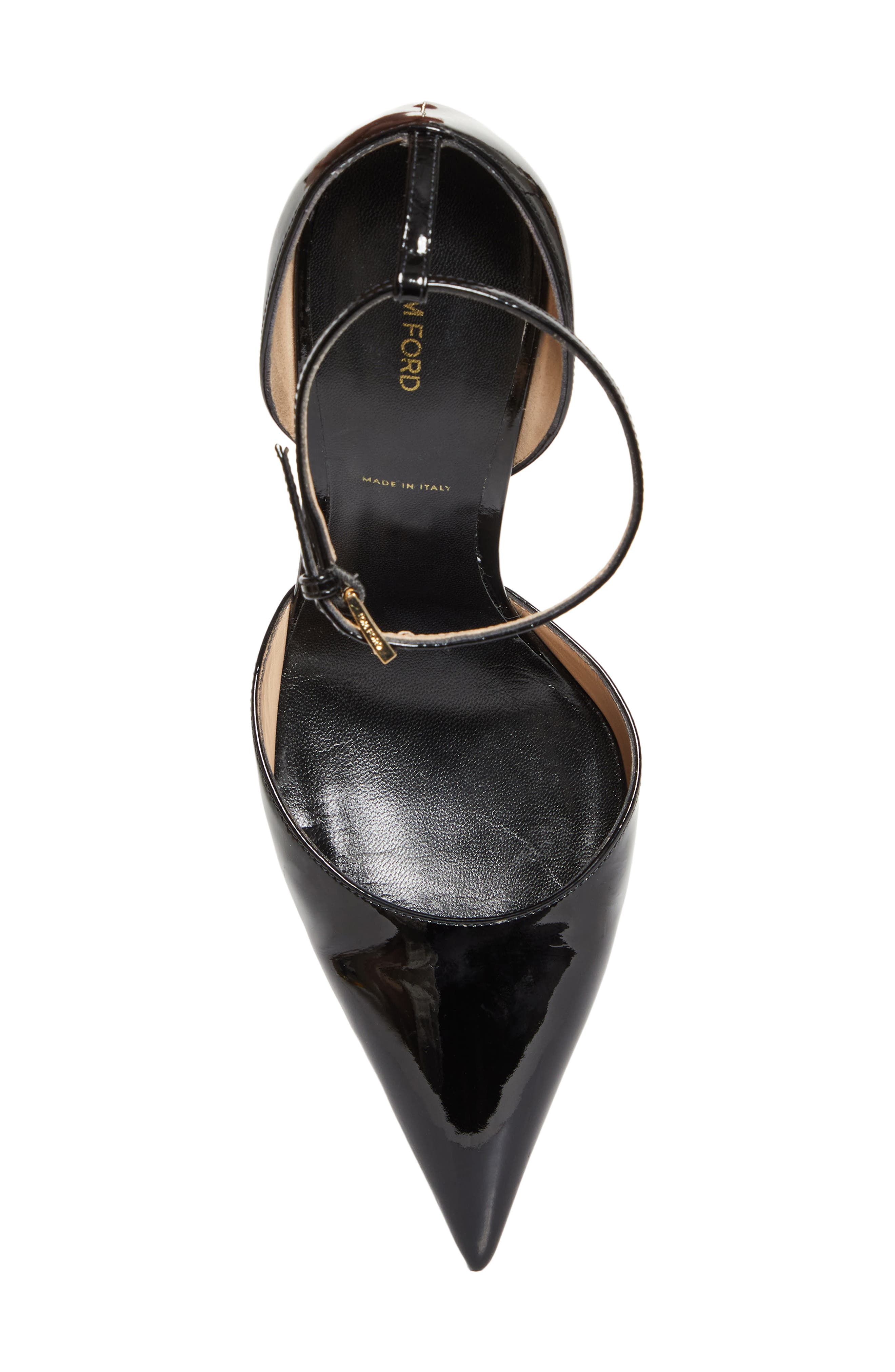 TOM FORD Vertigo Ankle Strap d'Orsay Pump, Alternate, color, Naa Black