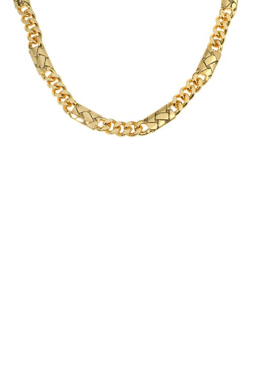 KURT GEIGER KURT GEIGER LONDON QUILTED BAR STATION CHAIN NECKLACE