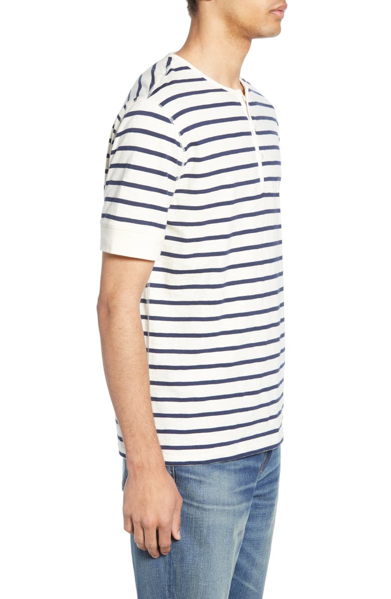Madewell Nautical Stripe Henley T-Shirt, Alternate, color, 