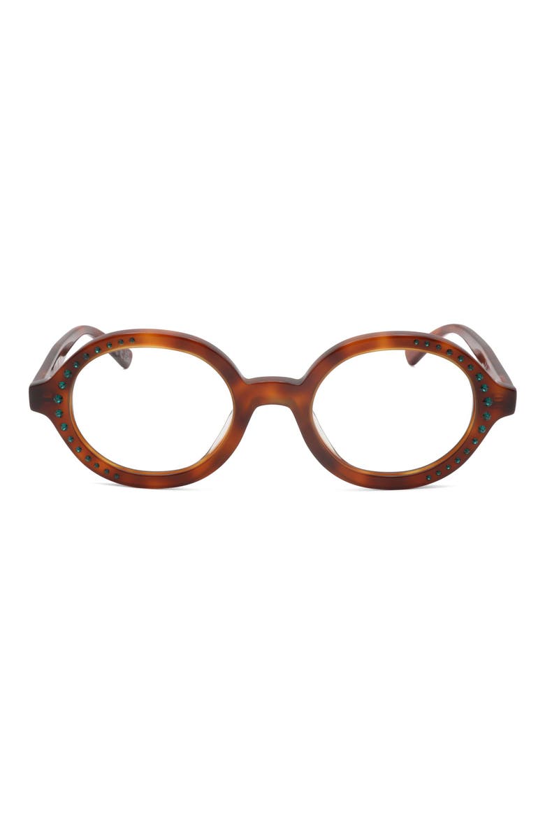 51mm Round Reading Glasses, Main, color, TORT