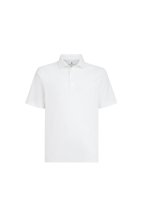 Polo with shirt collar