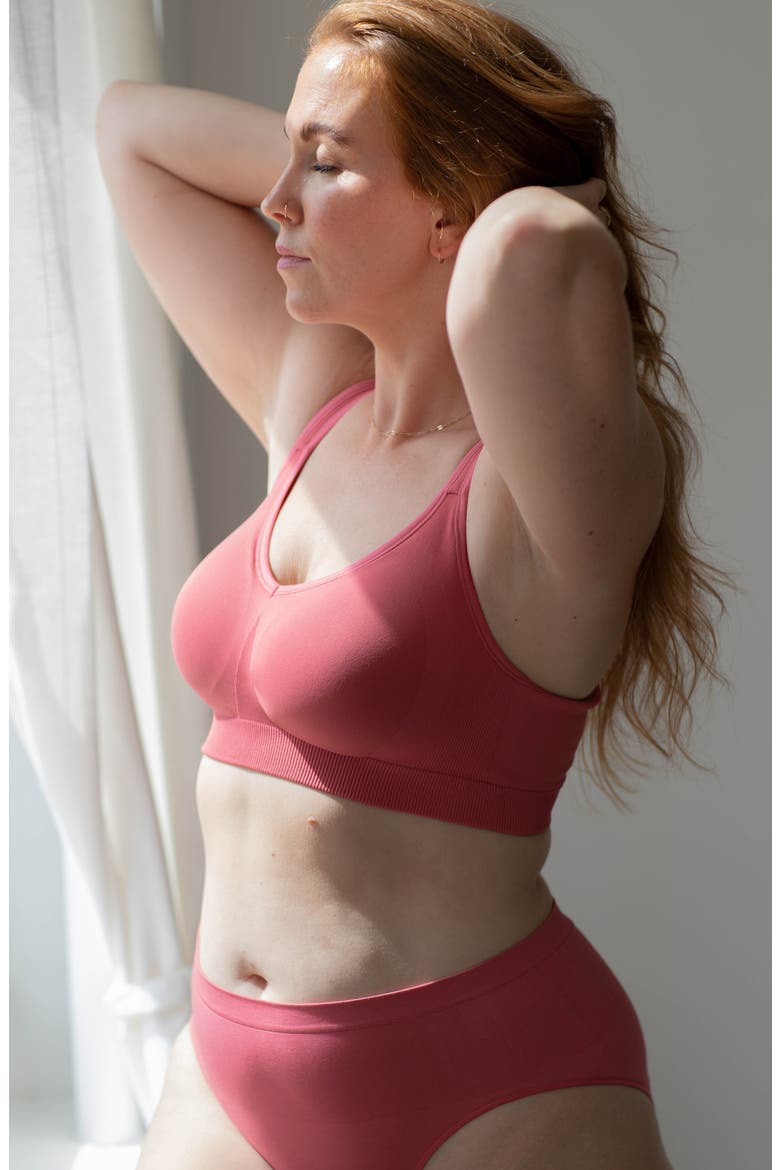 Sculpt Wireless Everyday Bra, Alternate, color, CINNAMON