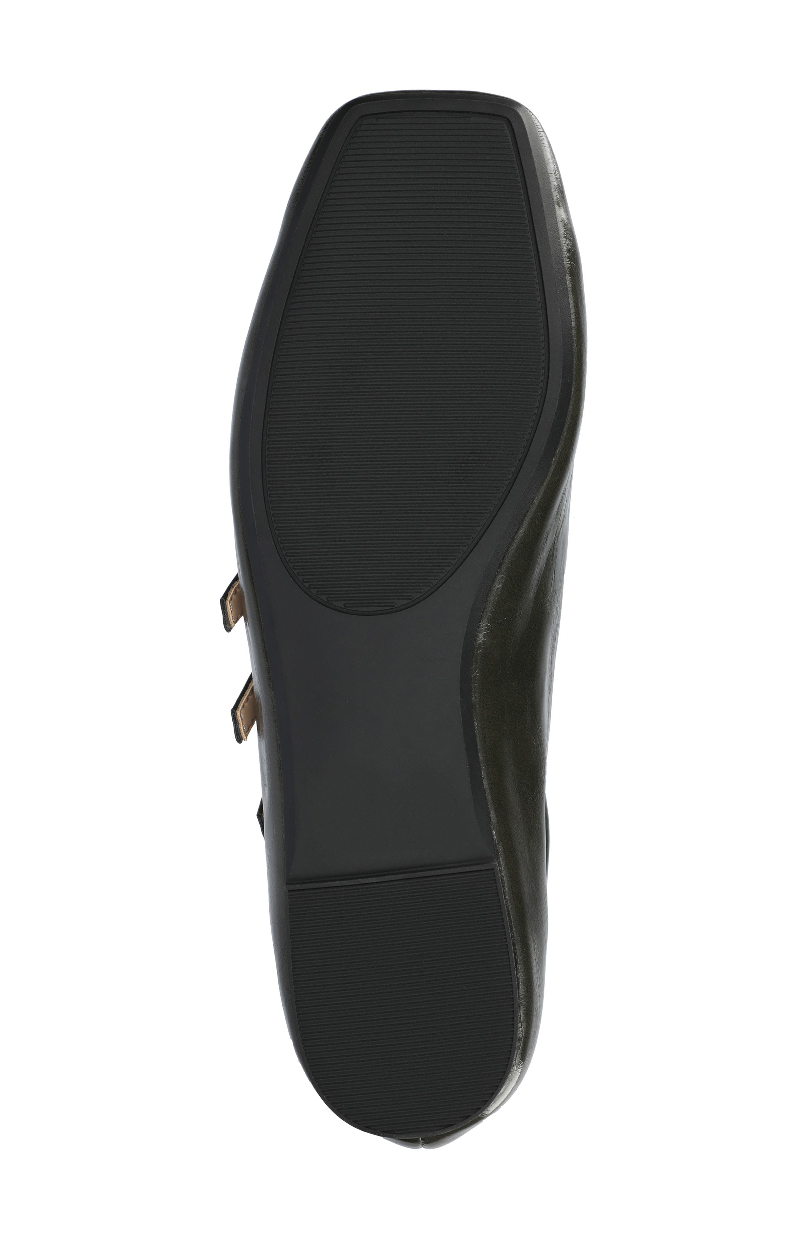 Darlin Multi Strap Mary Jane Flat, Alternate, color, OLIVE CRINKLE