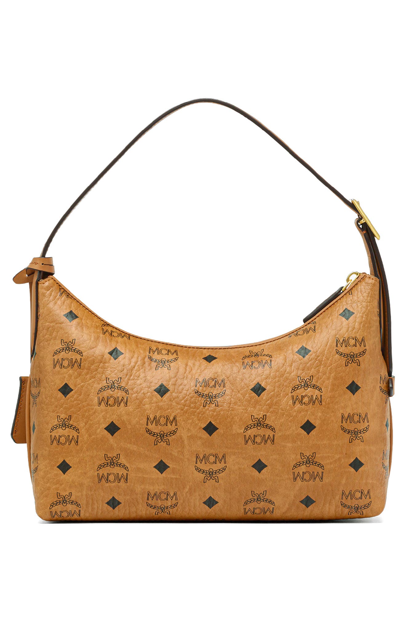 Aren Hobo in Visetos, Alternate, color, COGNAC