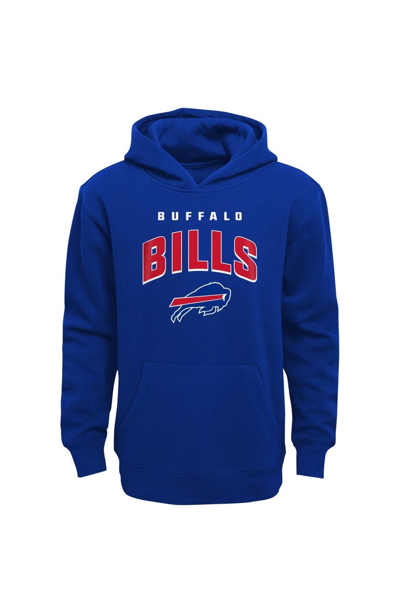 Outerstuff Youth Royal Buffalo Bills Stadium Classic Pullover Hoodie, Main, color, 