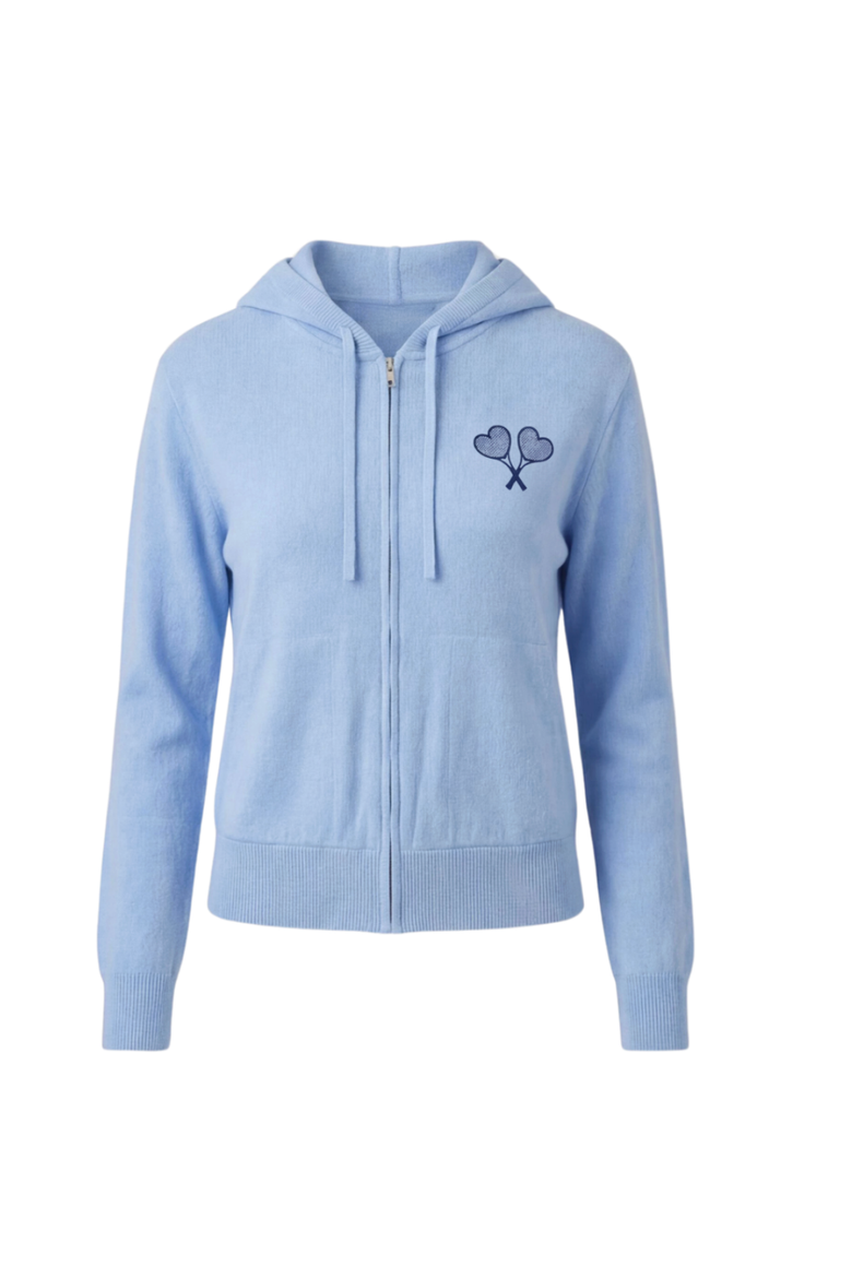 Courtside Cashmere Sweater, Main, color, Powder
