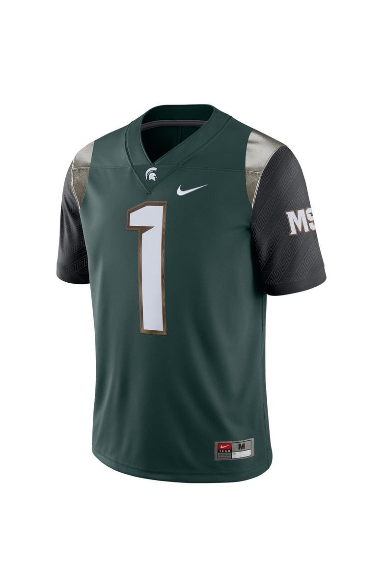 Nike Men's Nike #1 Green Michigan State Spartans Alternate Limited Jersey, Alternate, color, 