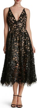 Dress the Population Blair Embellished Fit & Flare Cocktail Dress