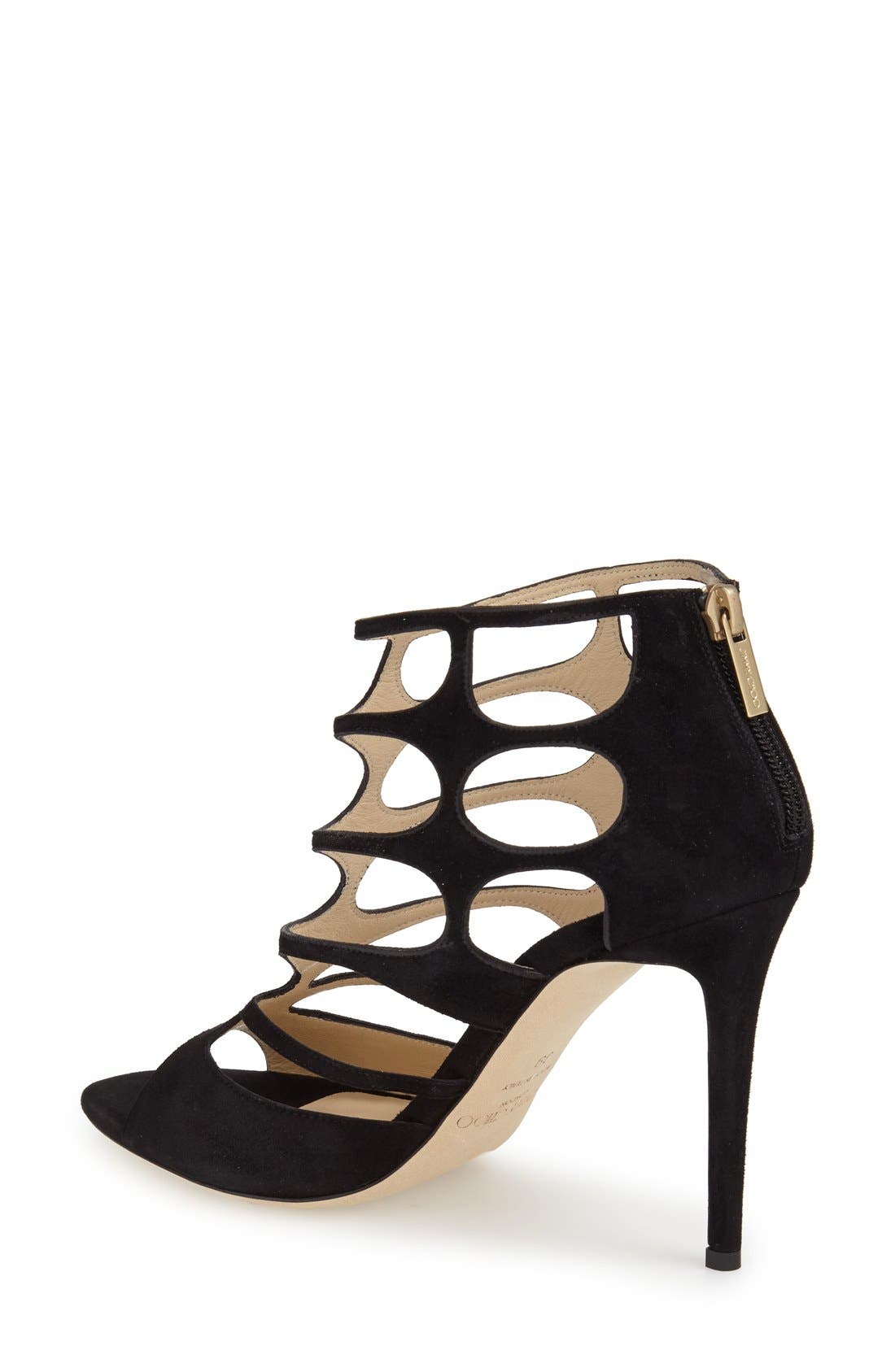 Jimmy Choo 'Ren' Cutout Sandal, Alternate, color, 