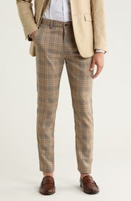 T.R. PREMIUM Plaid Straight Leg Trousers