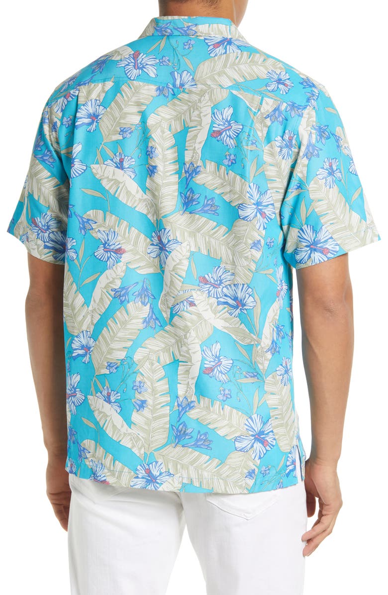 Tommy Bahama Coconut Point Hibiscus Short Sleeve Button-Up Shirt, Alternate, color,