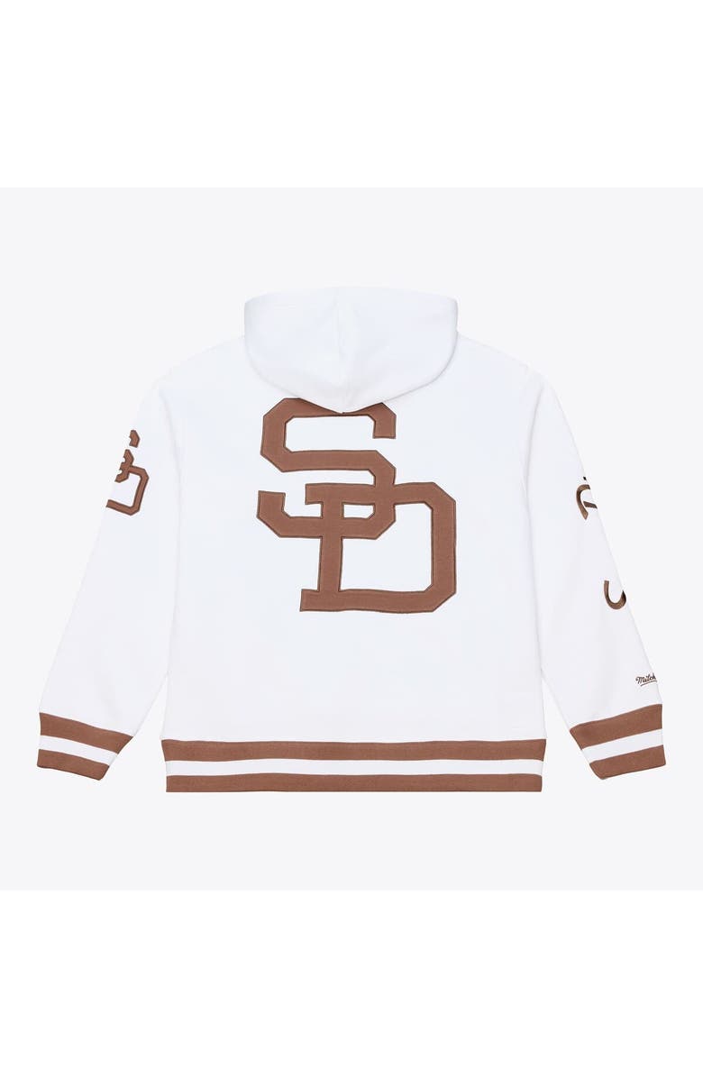 Mitchell & Ness Men's Mitchell & Ness  White San Diego Padres Cooperstown Collection Fleece Hoodie, Alternate, color, White
