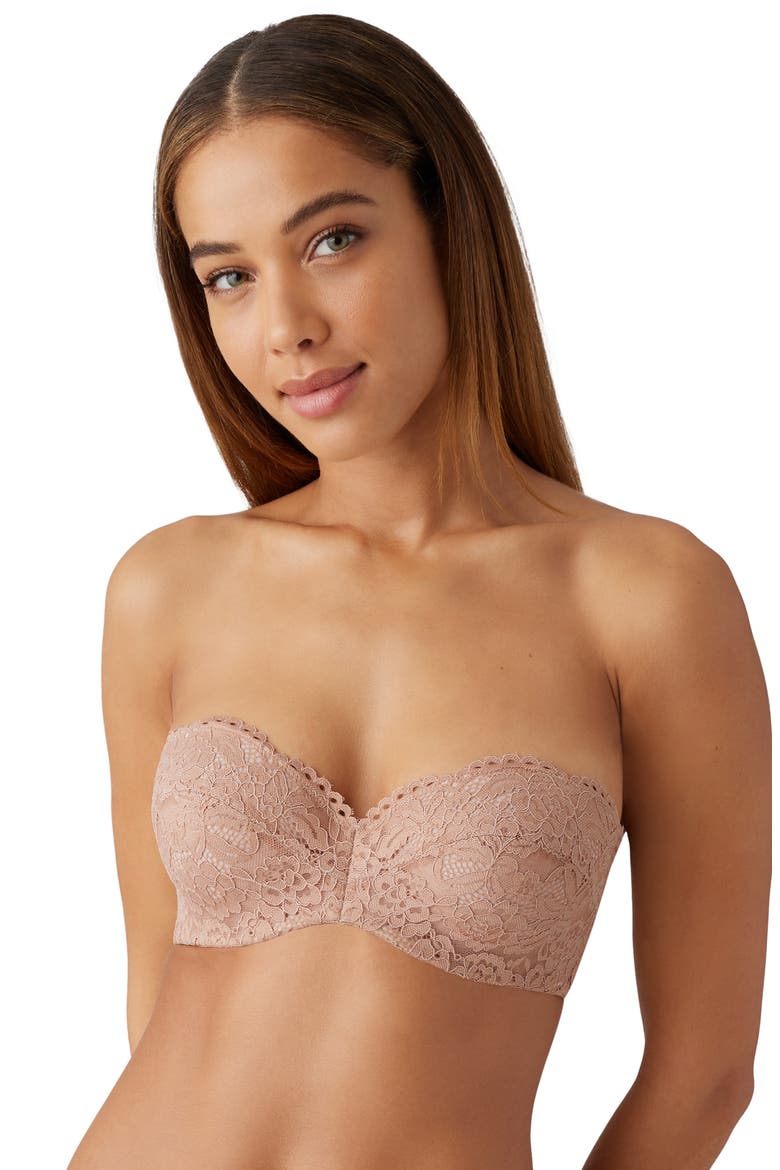 Ciao Bella Underwire Strapless Bra, Main, color, ROEBUCK
