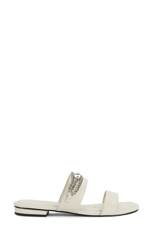 Karl Lagerfeld Canne Two Strap Sandal In Soft White