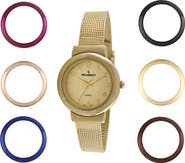 Peugeot Seven Interchangeable Bezel Watch Gift Set- 25MM
