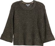 Wit & Wisdom Open Stitch Cuffed Sweater