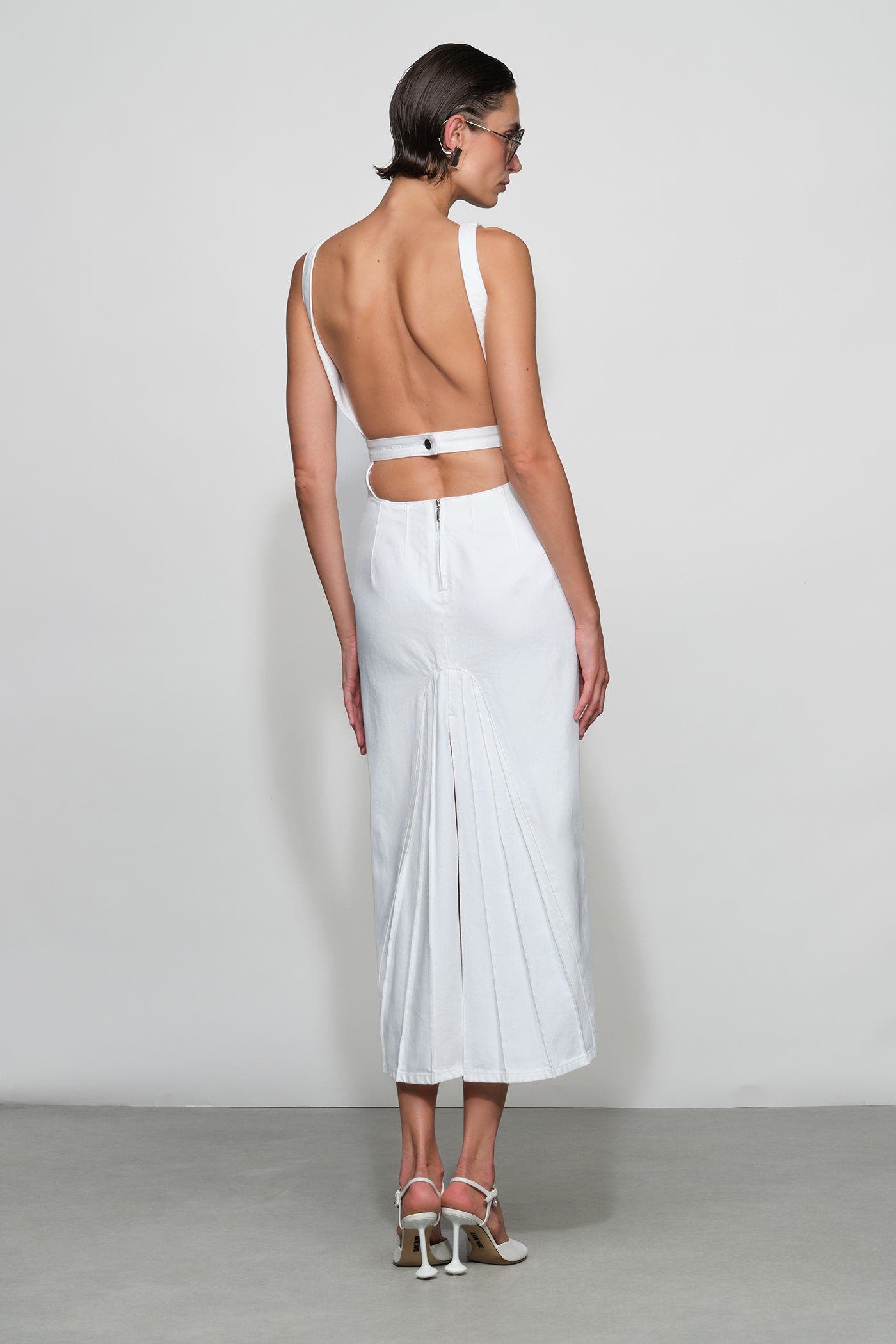 Farley Denim Midi Dress - image 2